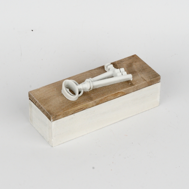 Krabička na kľúče drevená 17x6x5cm