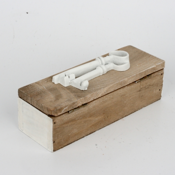 Krabička na kľúče drevená 17x6x5cm