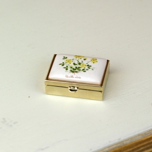 Krabička na lieky žltá bylina