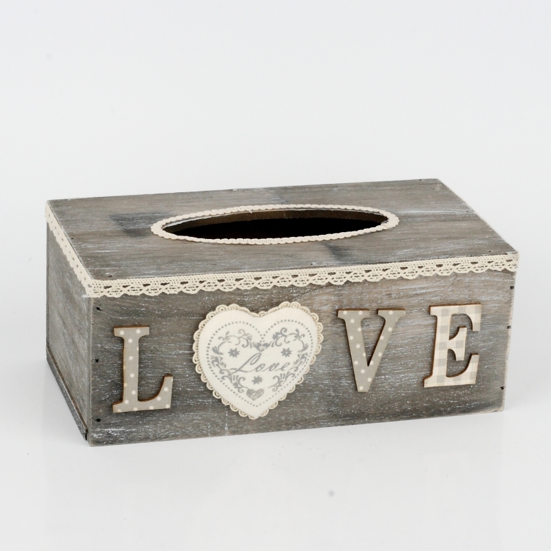 Krabička na papierové vreckovky LOVE 24x13x9,5cm