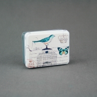 Krabička plechová modrá