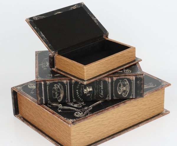 Krabička v tvare knihy mlynček 18x12x4cm