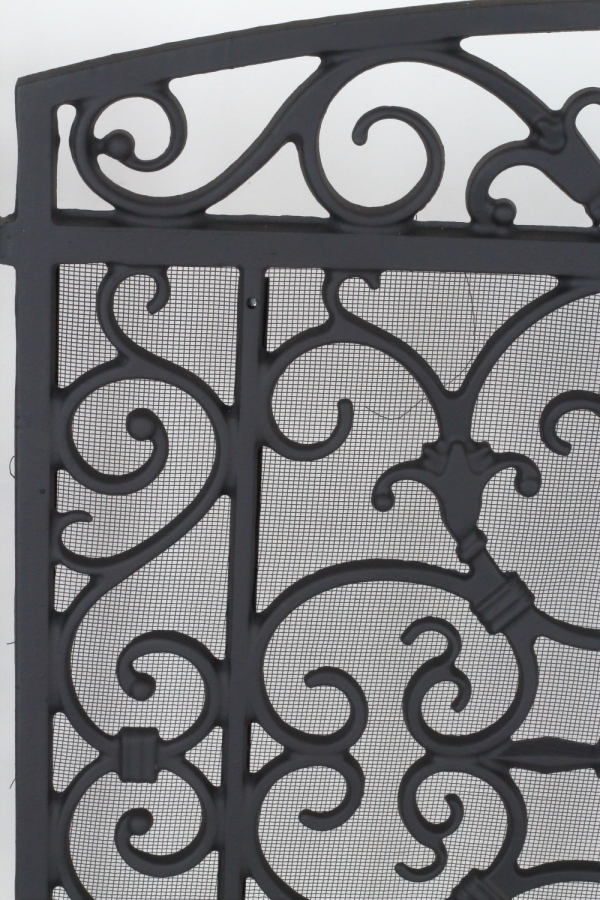 Krbové clona ozdobná čierna 61x20,5x59cm