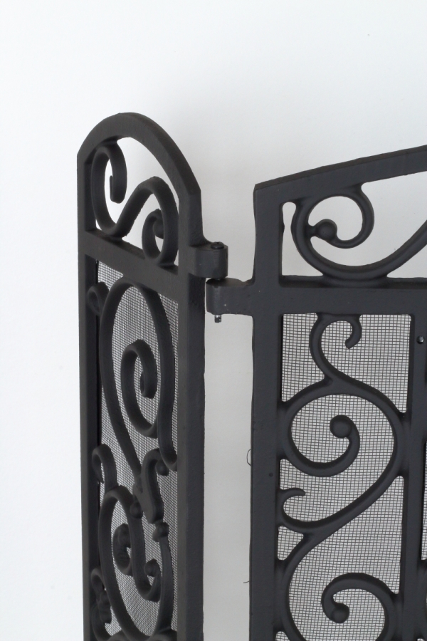 Krbové clona ozdobná čierna 61x20,5x59cm