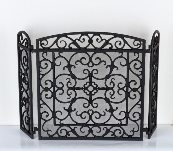 Krbové clona ozdobná čierna 61x20,5x59cm