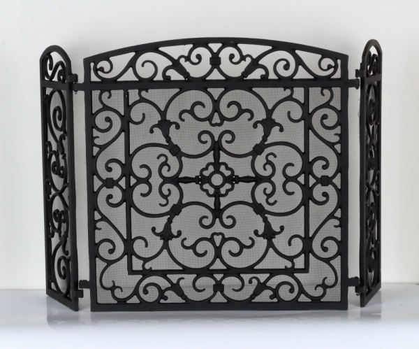 Krbové clona ozdobná čierna 61x20,5x59cm