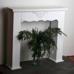 Krbové rímsa biela 130x99x30cm