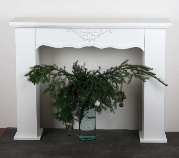 Krbové rímsa biela 130x99x30cm