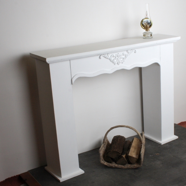 Krbové rímsa biela 130x99x30cm