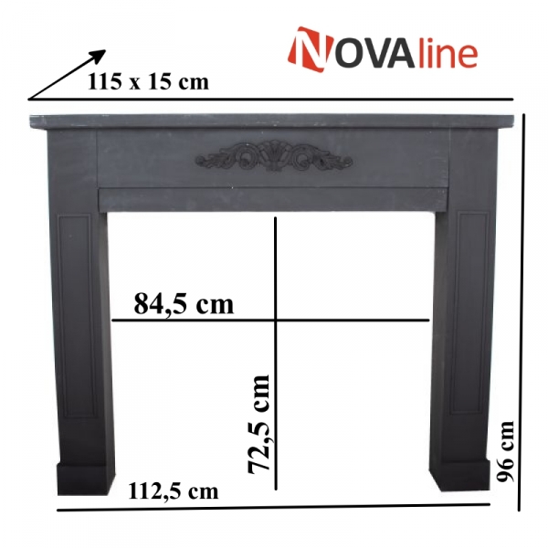 Krbová římsa grey