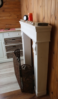 Krbová zástena - motív kvetín 57x59x20cm