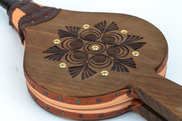 Krbové dúchadlo s ornamentom 45 x 18 cm gravírované