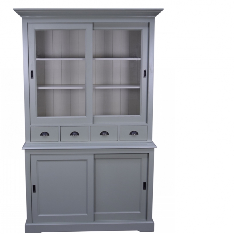 Kredenc šedý vrchný diel 141x130x50cm