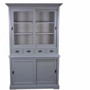 Kredenc šedý vrchný diel 141x130x50cm