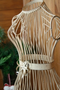 Krajčírska panna drôtená biela 160cm