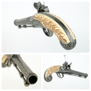 Kresadlová pištoľ 30 cm historická replika