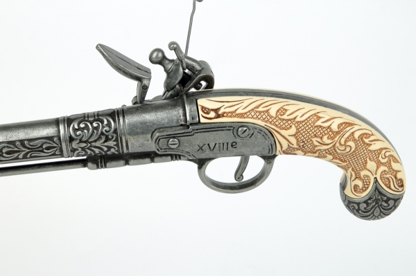 Kresadlová pištoľ 30 cm historická replika