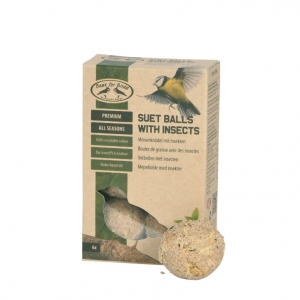 Kŕmenie pre vtáky 6 ks 10,7 x 5,5 x 17,7 cm lojové gule sa sušeným hmyzom