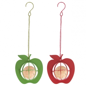 Kŕmidla na lojové gule APPLE závesné červené