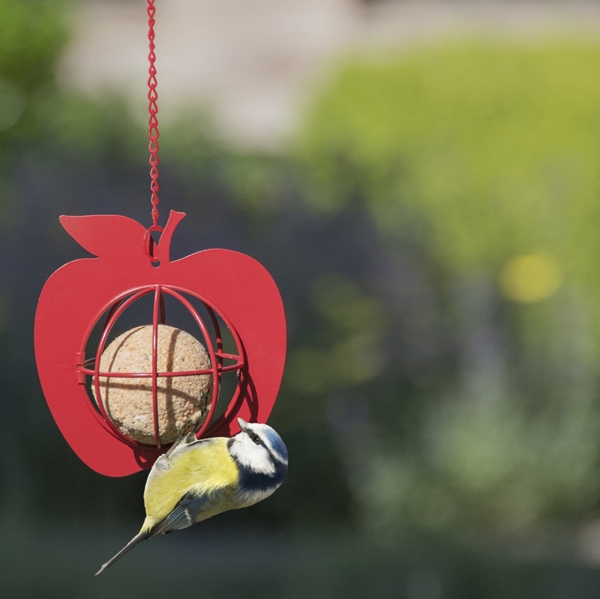 Kŕmidla na lojové gule APPLE závesné červené