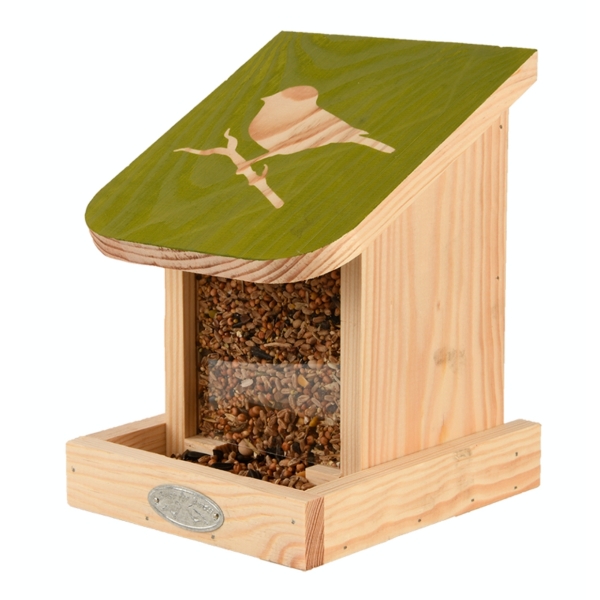 Kŕmidlo 15x17x20cm prírodná/zelená