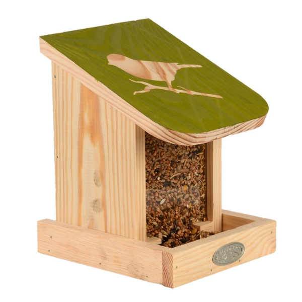 Kŕmidlo 15x17x20cm prírodná/zelená