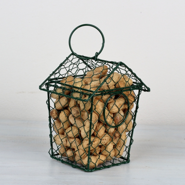 Kŕmidlo kovová búdka na arašidy 13,3x10,6x15,8cm