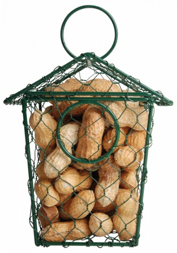 Kŕmidlo kovová búdka na arašidy 13,3x10,6x15,8cm