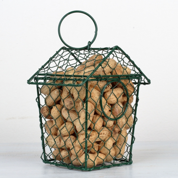 Kŕmidlo kovová búdka na arašidy 13,3x10,6x15,8cm