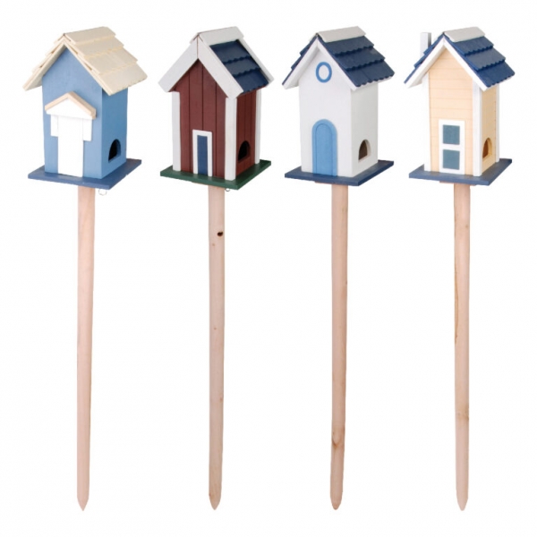 Kŕmidlo na nohe domček krémový 18,2x17,5x114,5cm