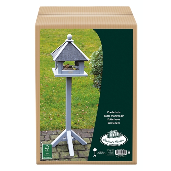 Krmítko na nohe šedé 39x39x132cm