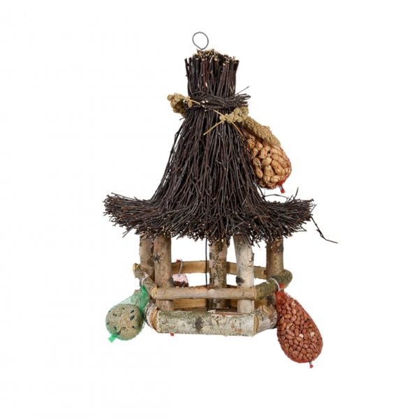 Kŕmidlo pre vtáčiky s jedlom 30x30x40 cm