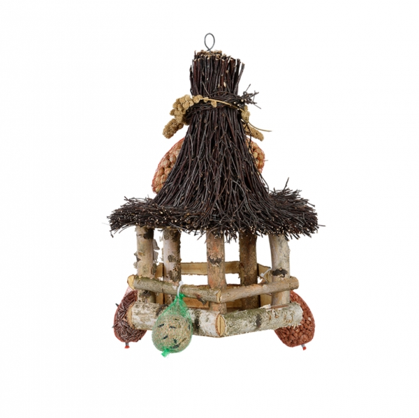 Kŕmidlo pre vtáčiky s jedlom 30x30x40 cm