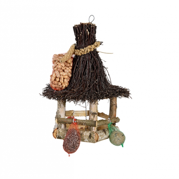 Kŕmidlo pre vtáčiky s jedlom 30x30x40 cm