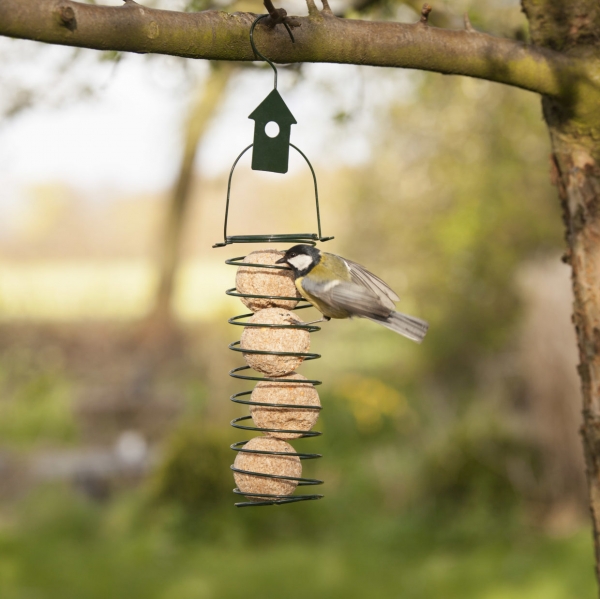 Kŕmidlo pre vtáky motív vtáčia búdka