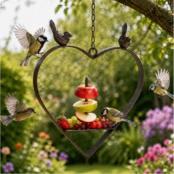 Kŕmidlo pre vtáky na lojovú guľu 23×23×2cm