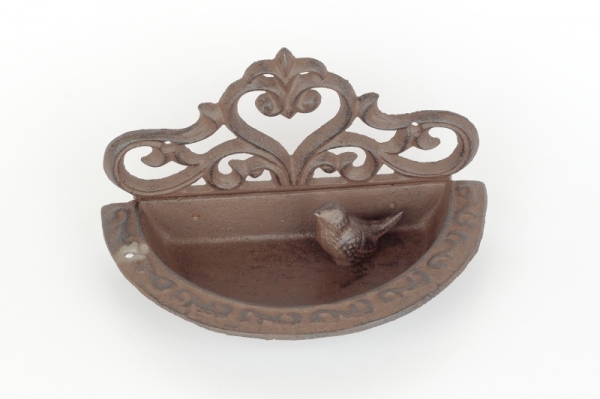 Kŕmidlo pre vtáky na stenu liatina 24,2x12,9x14,7cm