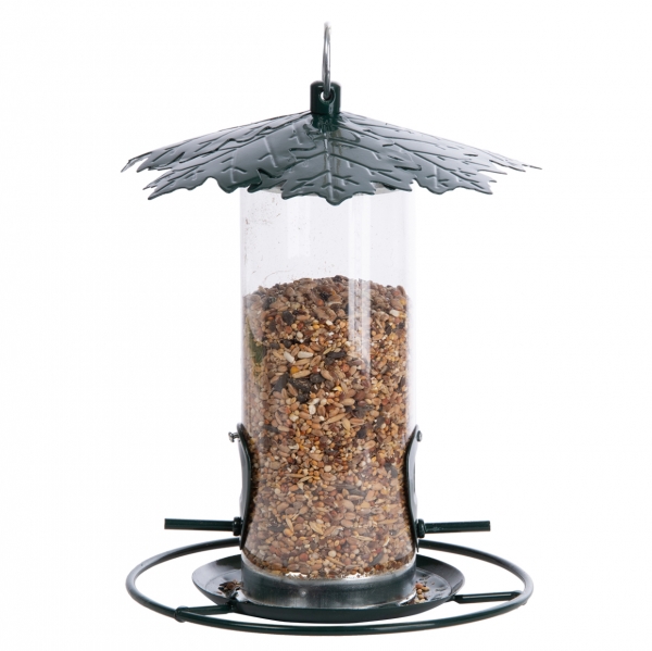 Kŕmidlo pre vtáky so zásobníkom na semená celokrytý, závesný