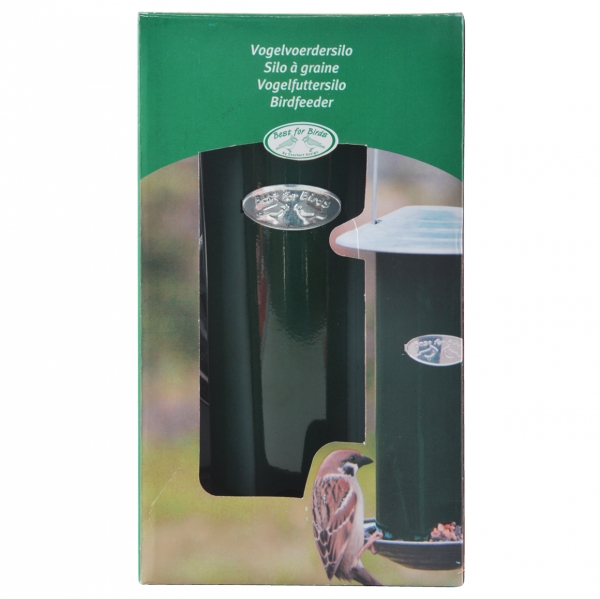 Kŕmidlo pre vtáky so zásobníkom zelená