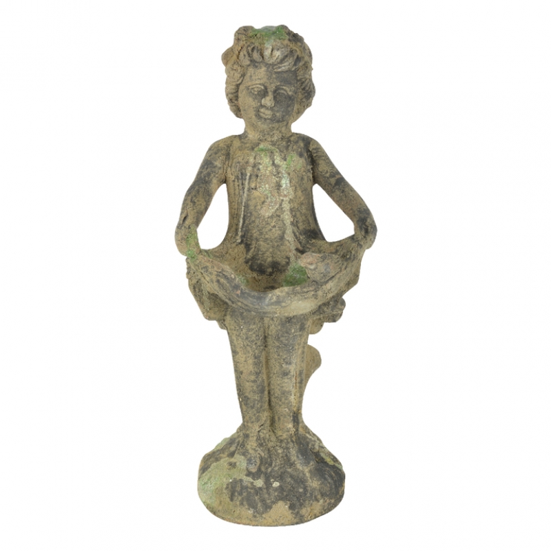 Kŕmidlo pre vtákov soška s patinou