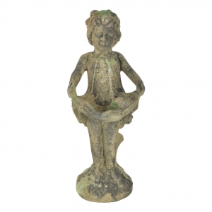 Kŕmidlo pre vtákov soška s patinou