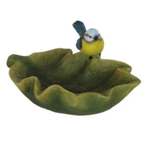 Kŕmidlo pre vtáky sýkorka na liste