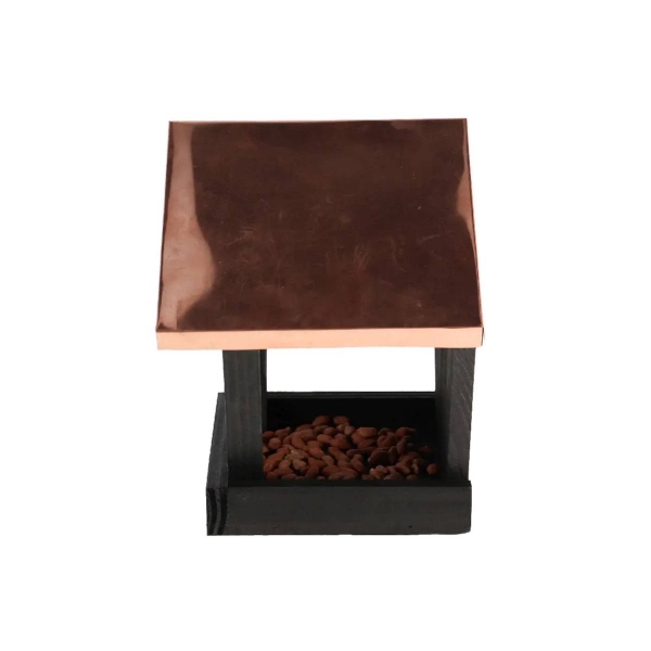 Kŕmidlo s medenou strechou 28 x 17 x 22 cm
