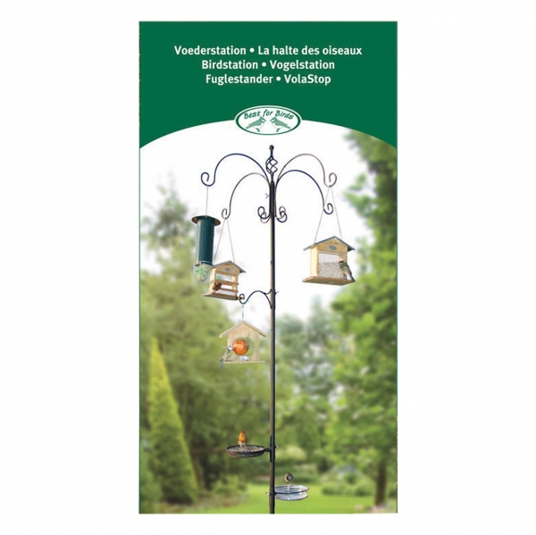 Kŕmna stanica pre vtáky 75 x 75 x 300 cm kovová