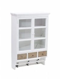 Kuchynská skrinka Provence - s tromi zásuvkami a háčikmi 54x87x19cm