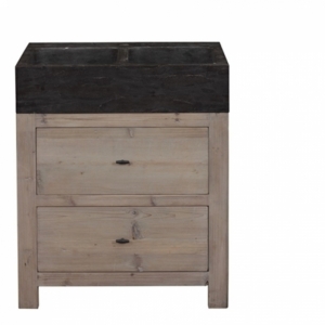 Kuchyňská skříňka s dvojitým dřezem 75x60x88cm