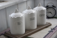 Kuchynské dózy na čaj / cukor / kávu