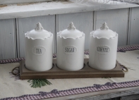 Kuchynské dózy na čaj / cukor / kávu