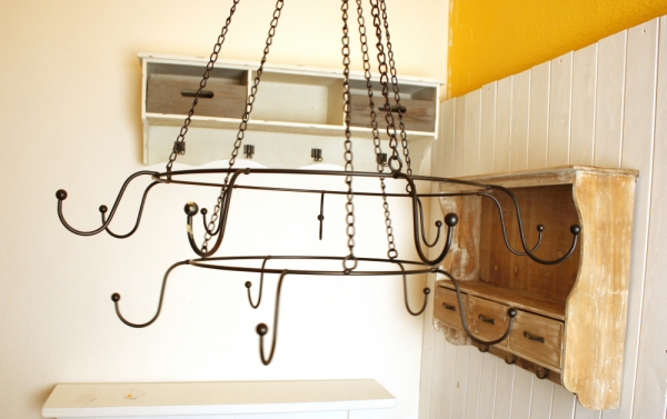 Kuchynský závesný kruh/ sušička s háčikmi 30cm