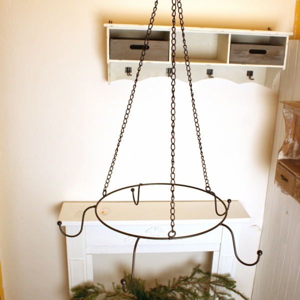 Kuchynský závesný kruh / sušička s háčikmi 40cm